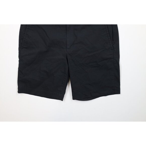 Kit & Ace Mens Size 32 Faded Flat Front Above Knee Tech Chino Shorts Black - Picture 4 of 12